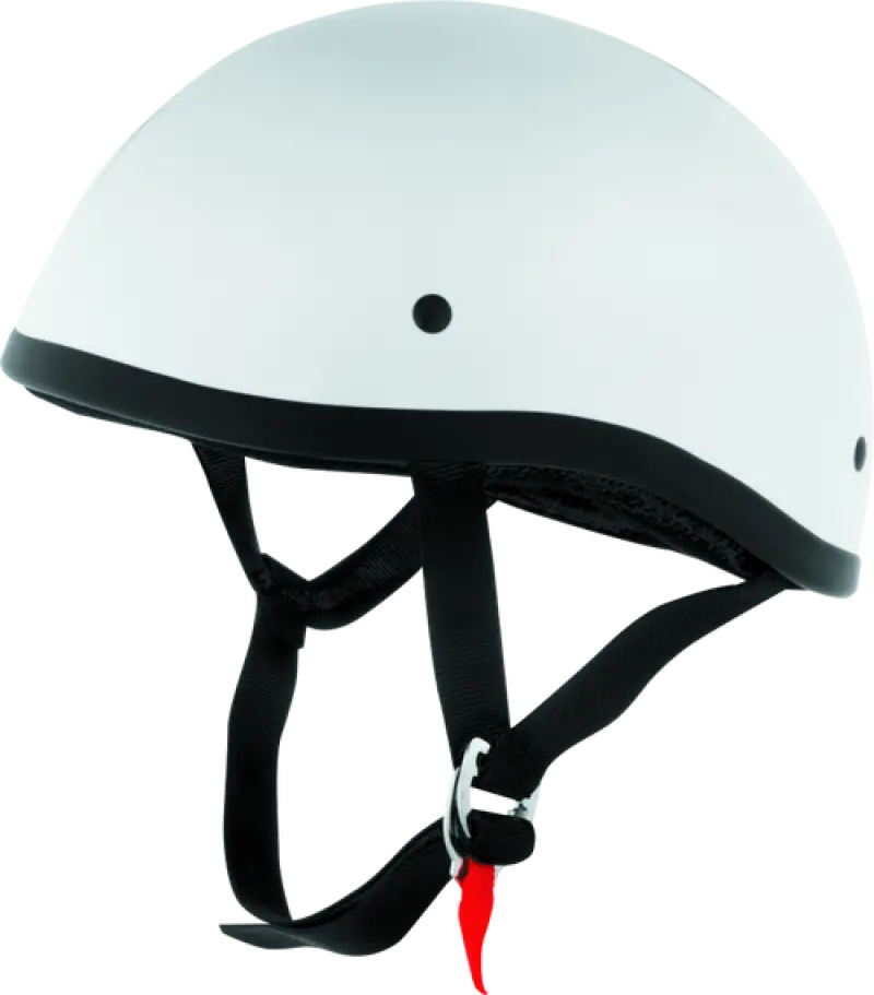 White Skid Lids Original Helmet with Black Trim for Small Fits Perfectly