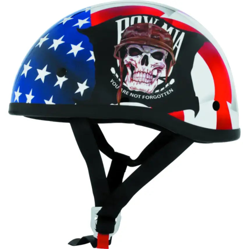 Patriotic Skid Lids POW MIA Original Helmet for motorcycle riders