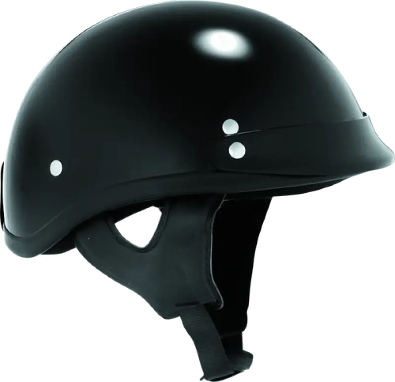 Skid Lids Traditional Helmet Black - Medium - 646802 - Safety