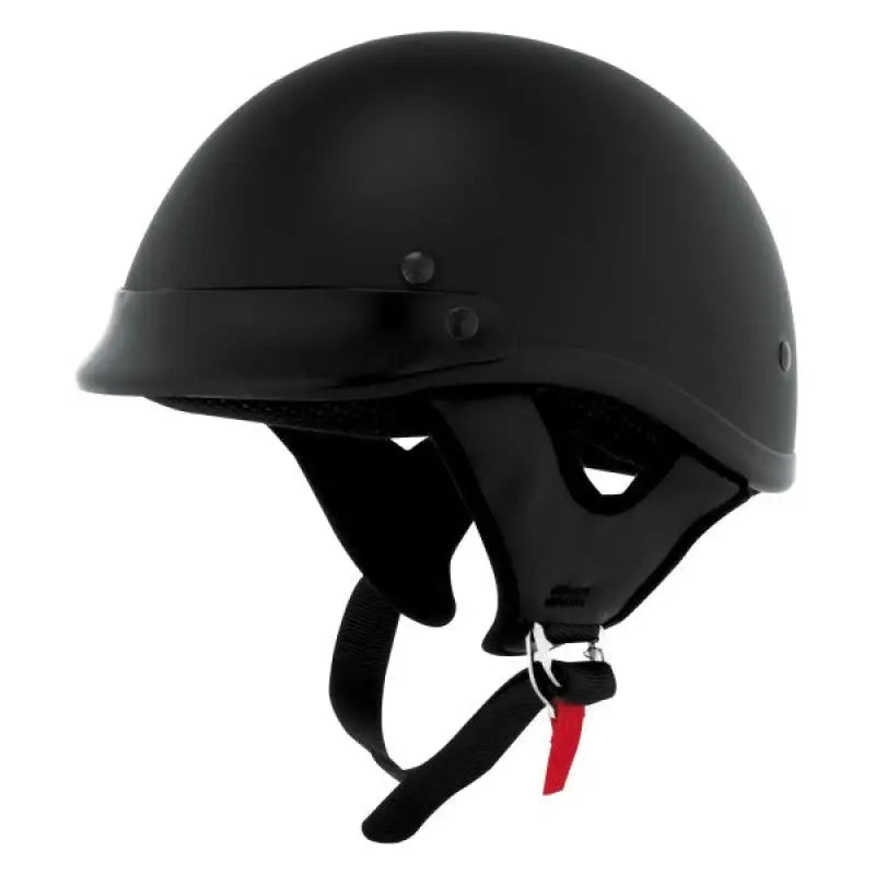Skid Lids Traditional Helmet Flat Black - Medium - 646822 - Safety