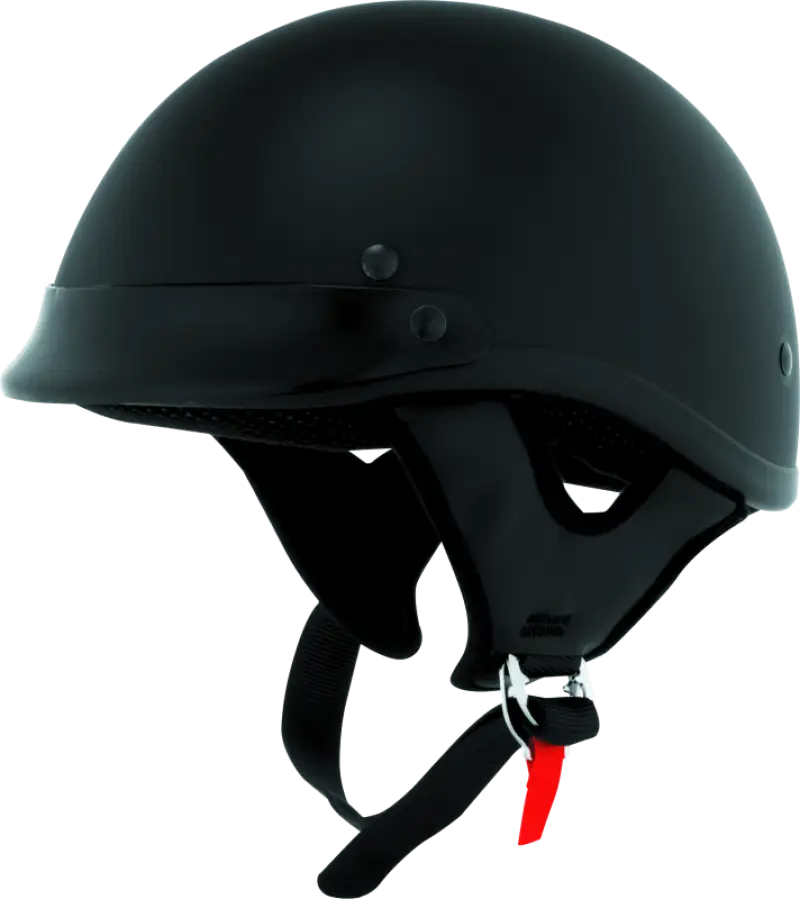 Skid Lids Traditional Helmet Flat Black - Medium - 646822 - Safety