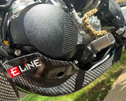 Motorcycle engine with carbon fiber Skid Plate Gas Hus Ktm skid plates for protection