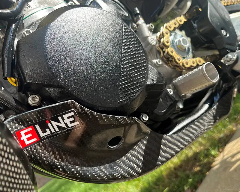 Motorcycle engine with carbon fiber Skid Plate Gas Hus Ktm skid plates for protection