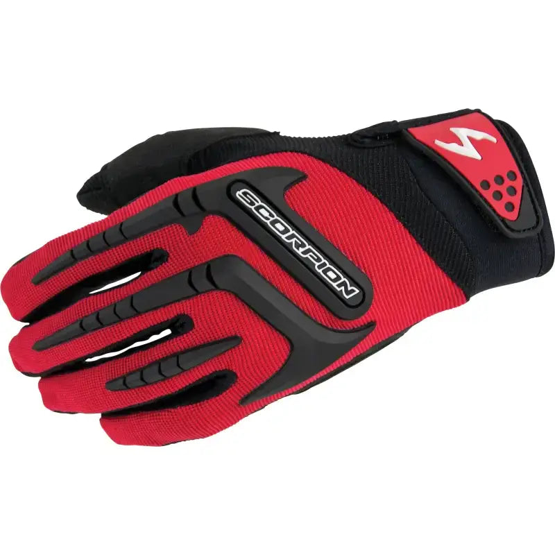 Skrub Gloves Red Lg - SCORPION EXO