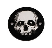 CUSTOM ENGRAVING SKUL33-63BG M8 Timer Cover Skull Black