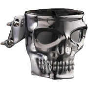 Skull Perch Mount Holder Chrome - Powersports