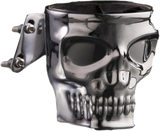 Skull Perch Mount Holder Chrome - Powersports