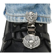 Clips For Laced Boots Skull /Wings - RYDER CLIPS