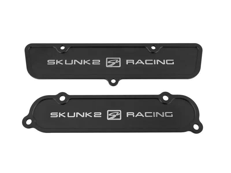 Skunk2 Black Anodized Billet 6061 Aluminum Intake & Exhaust Port Covers - K-Series Cylinder Heads 