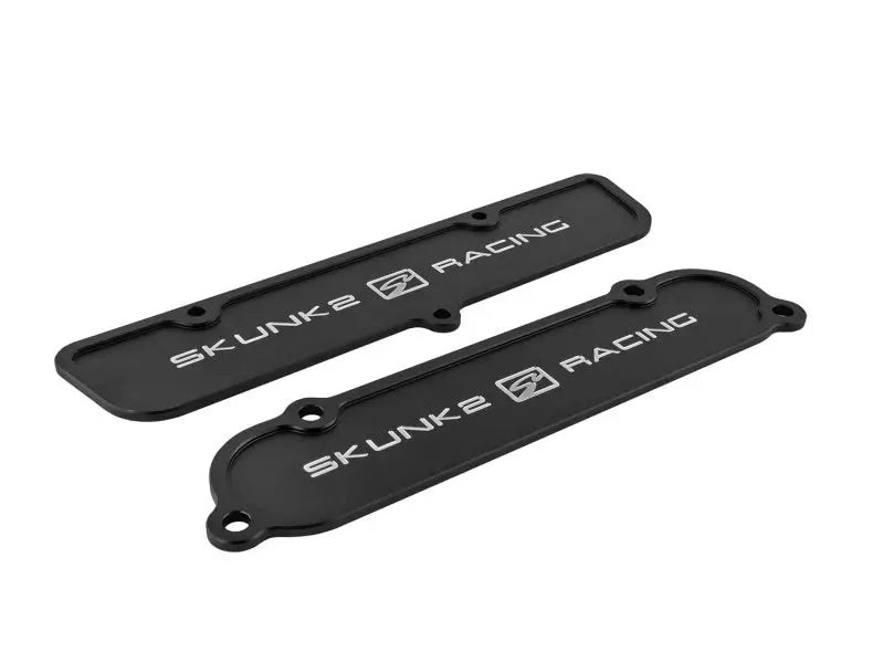 Skunk2 Black Anodized Billet 6061 Aluminum Intake & Exhaust Port Covers - K-Series Cylinder Heads 