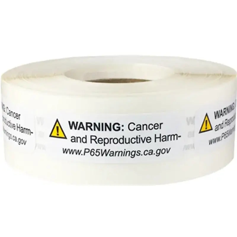 Roll of warning labels for cancer and reproductive harm used for compliance with Prop 65 regulations for Skunk2 Honda/Acura Viton Valve Stem Seal Kit, Truck & Automotive, AVADA - Best Sellers