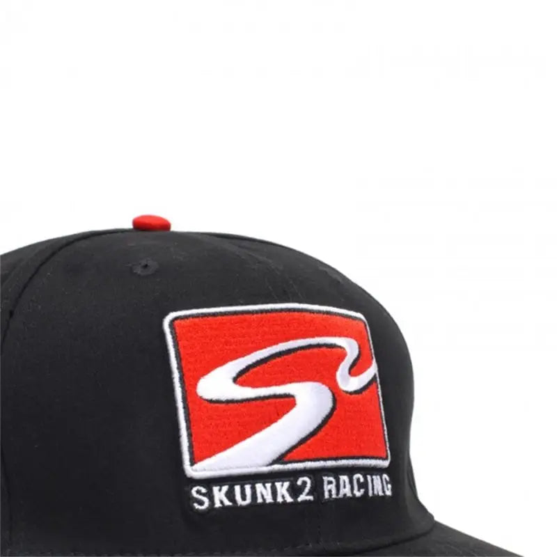 Skunk2 Racing 731-99-1502 Skunk2 Team Baseball Cap Racetrack Logo (Black) - L/XL