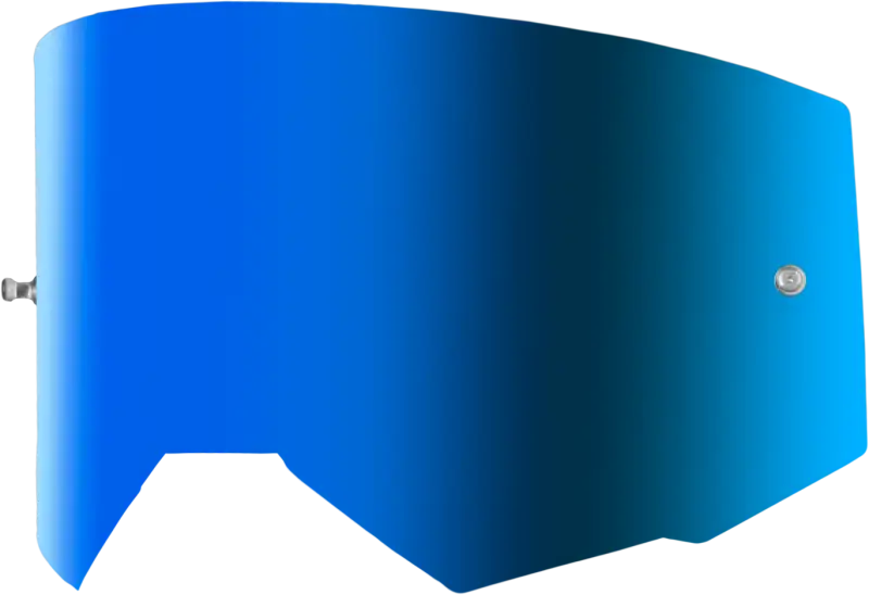 Single Lens W/ Post Adult W/ Sky Blue Mir/Sky Blue Lens - FLY RACING