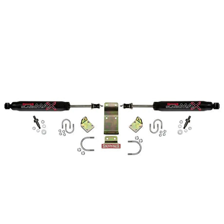 Skyjacker Dual Steering Damper Kit 2018 Jeep Wrangler JL - Black - Truck & Automotive
