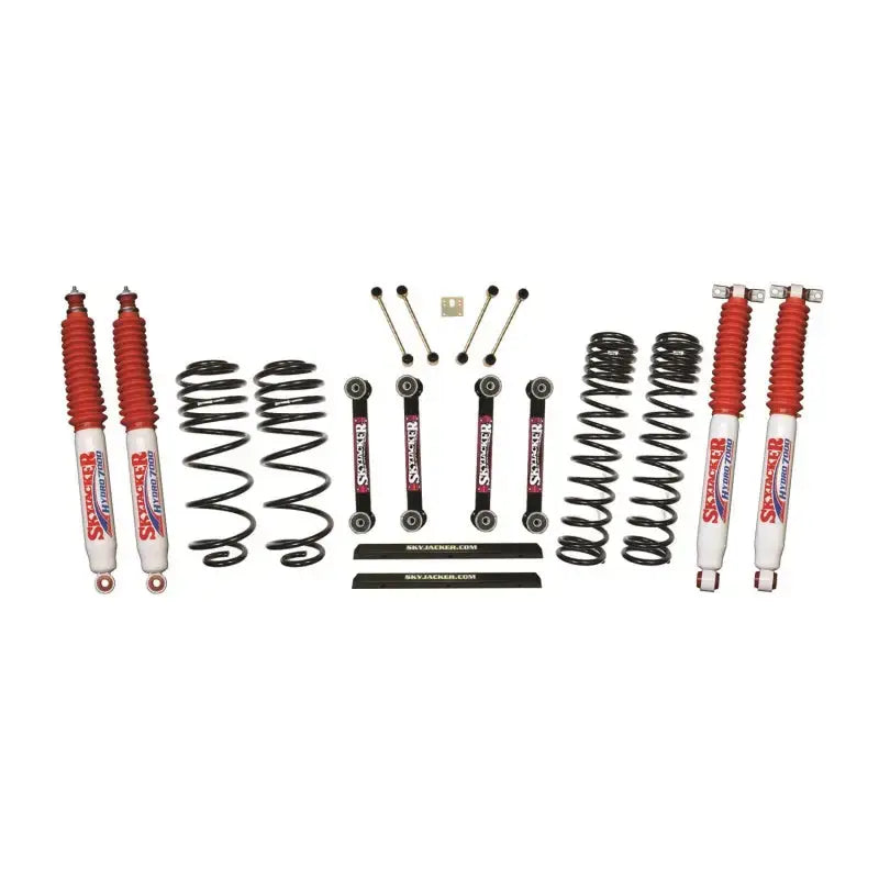 Skyjacker Jeep TJ/LJ 4in Dual Rate Long Travel Front/Rear Kit w/ Hydro 7000 Shocks - Truck & Automotive