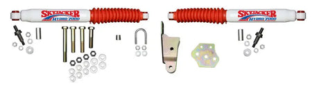 Skyjacker red white steering damper kit for 1994-1997 Dodge Ram 3500 4WD