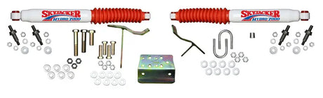 Skyjacker Steering Damper Kit for 2003-2008 Dodge Ram 2500 4WD with stabilizers, hardware, and mounting components.