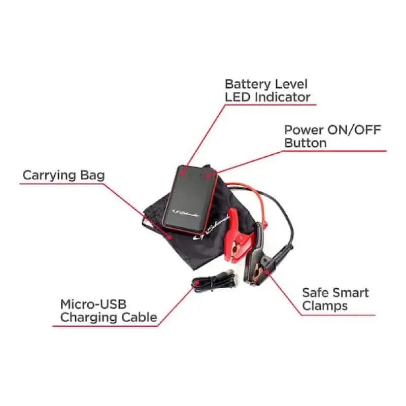 SL1338 Schumacher 400 Peak Amp Lithium Ion Jump Start - Battery Portable Starter