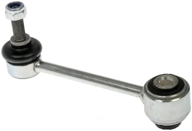 Silver sway bar link with threaded bolt from SL33075PR Dorman Bar Link Kit