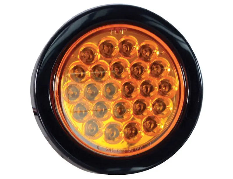 SL40AR Buyers Prod Light Strobe 4In Round Amber (24)