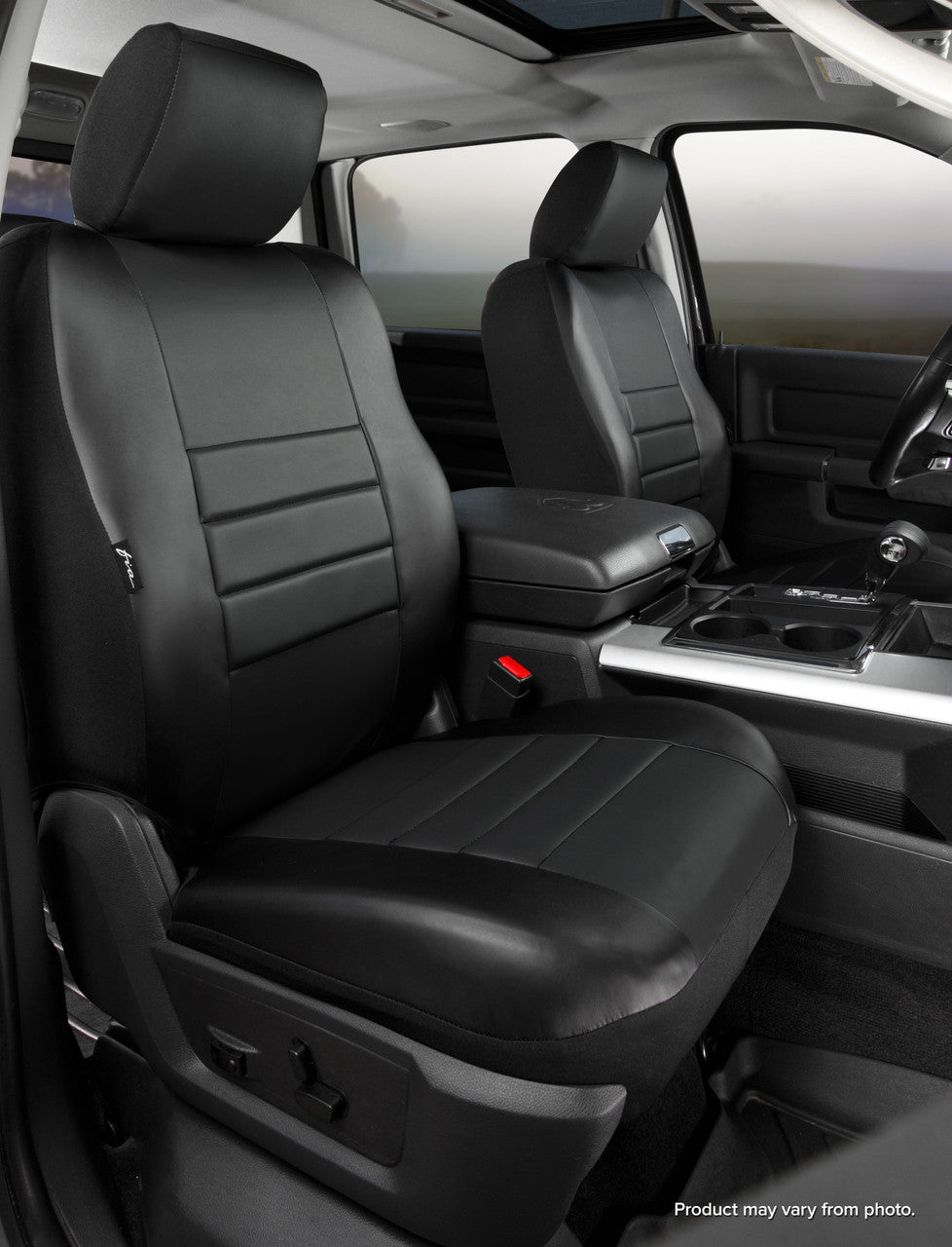 SL67-69 BLK/BLK FIA Sl Front Bucket Seat Cover Ford Br