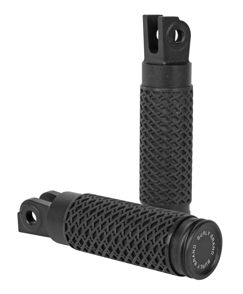 BURLY BRAND Slash Cut Foot Pegs Black