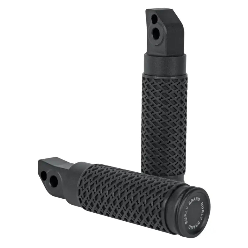 BURLY BRAND Slash Cut Pass Foot Pegs Black