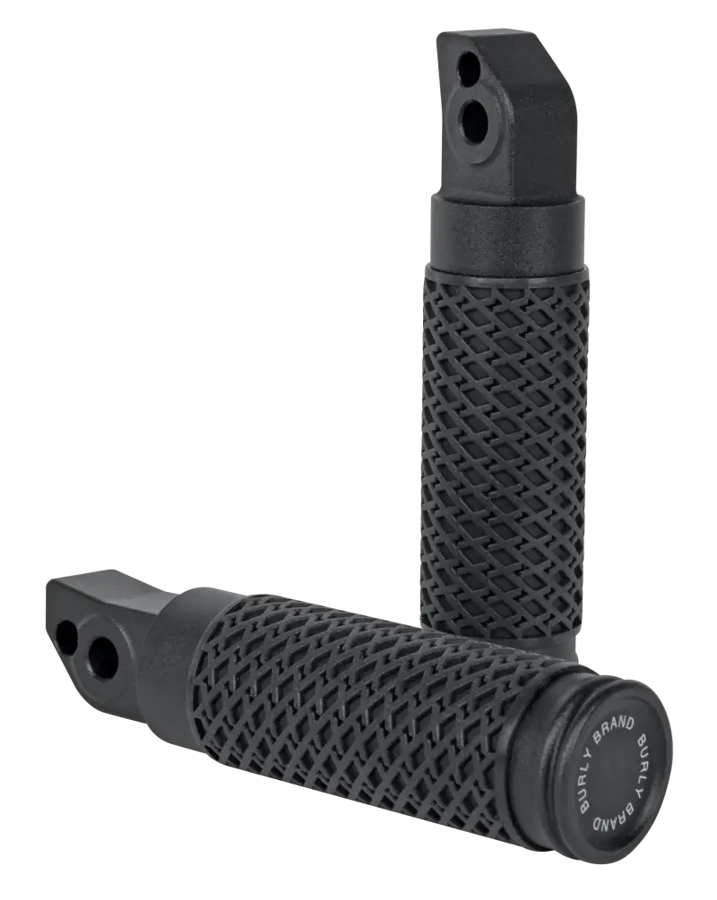 BURLY BRAND Slash Cut Pass Foot Pegs Black
