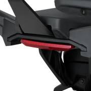 Red rectangular vehicle reflector on black frame for Slayer Under Max Mnt Rear LED brake signals