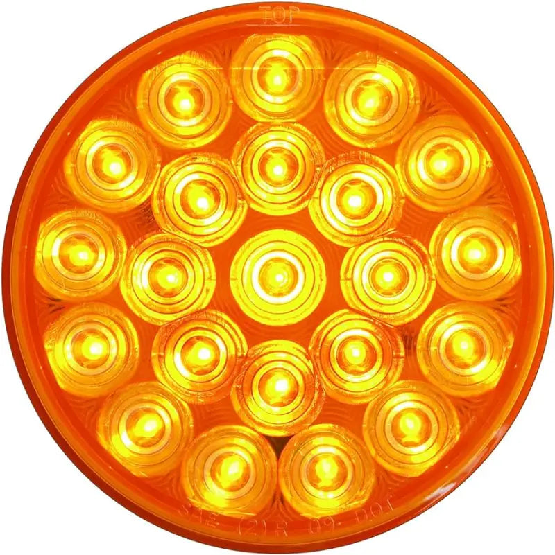 Round amber LED light on SLL43AB2P Optronics RND Strobe for safety warning