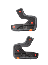 Sm7 Cheek Pad Set Black Lg 40mm - ALPINESTARS