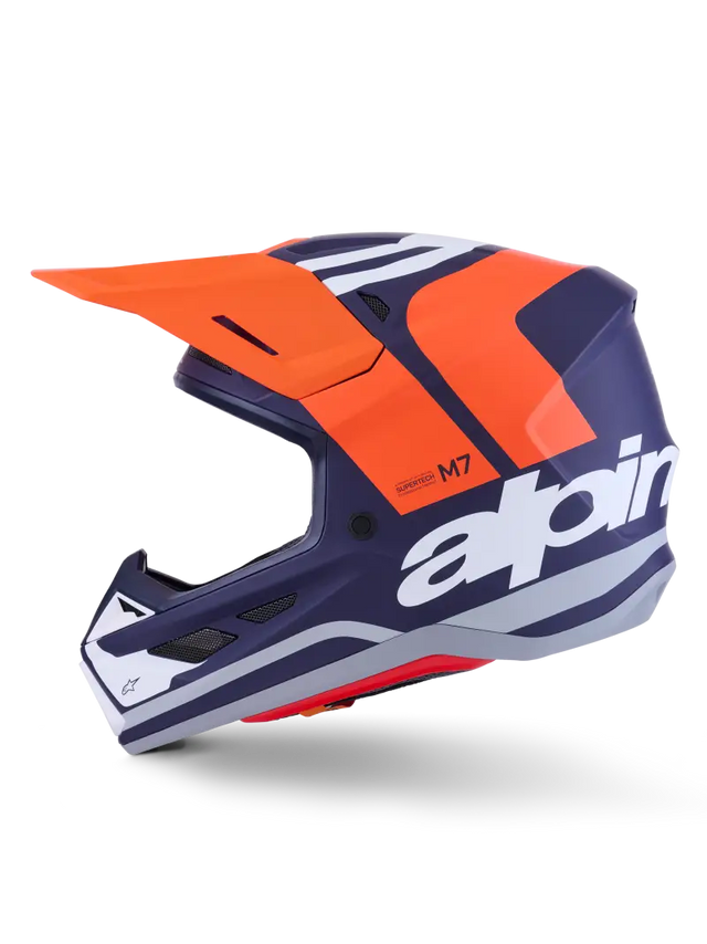 Sm7 Core Helmet Orng/Blue Matt 2x - ALPINESTARS