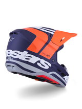 Sm7 Core Helmet Orng/Blue Matt 2x - ALPINESTARS