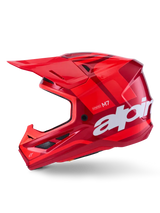 Sm7 Core Helmet Red Glossy Sm - ALPINESTARS