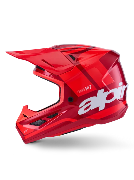 Sm7 Core Helmet Red Glossy Sm - ALPINESTARS