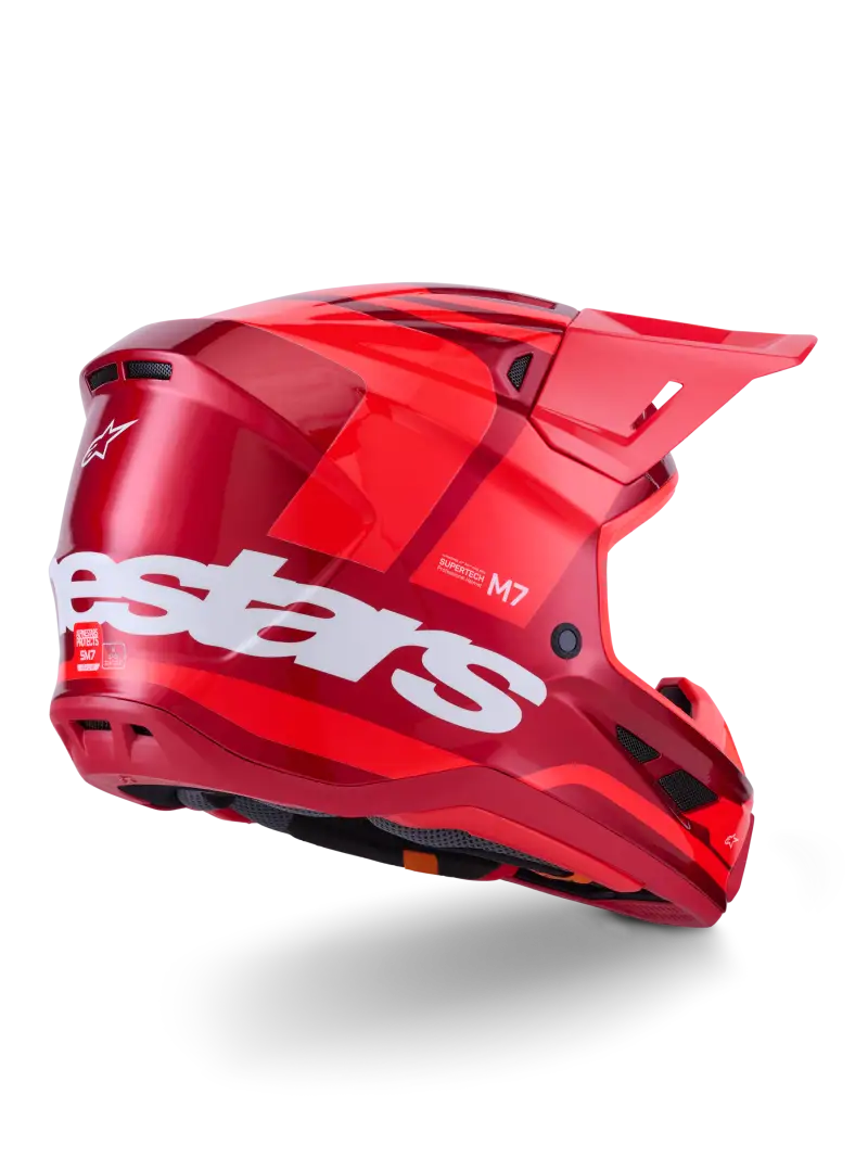 Sm7 Core Helmet Red Glossy Sm - ALPINESTARS