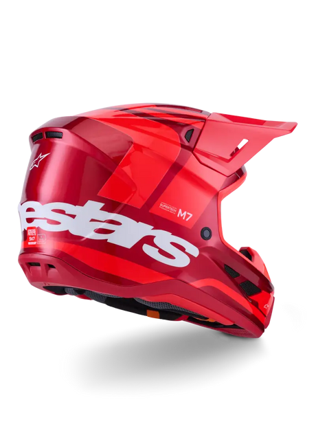 Sm7 Core Helmet Red Glossy Sm - ALPINESTARS