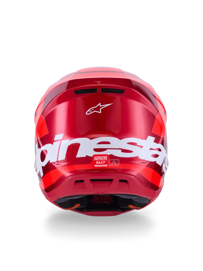 Sm7 Core Helmet Red Glossy Xl - ALPINESTARS