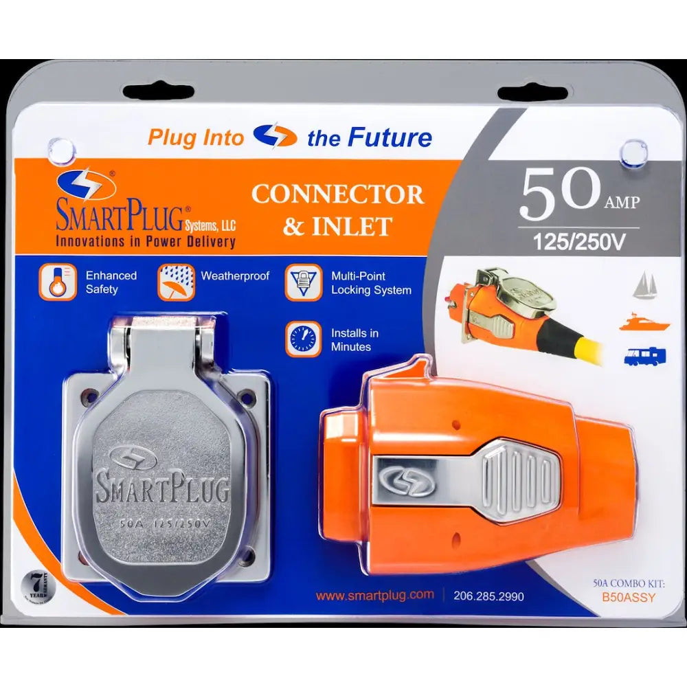 Smart Plug Features Three Weatherproof Seals Power Inlet Port B50Assy - 50AMP Connect Ssinlet