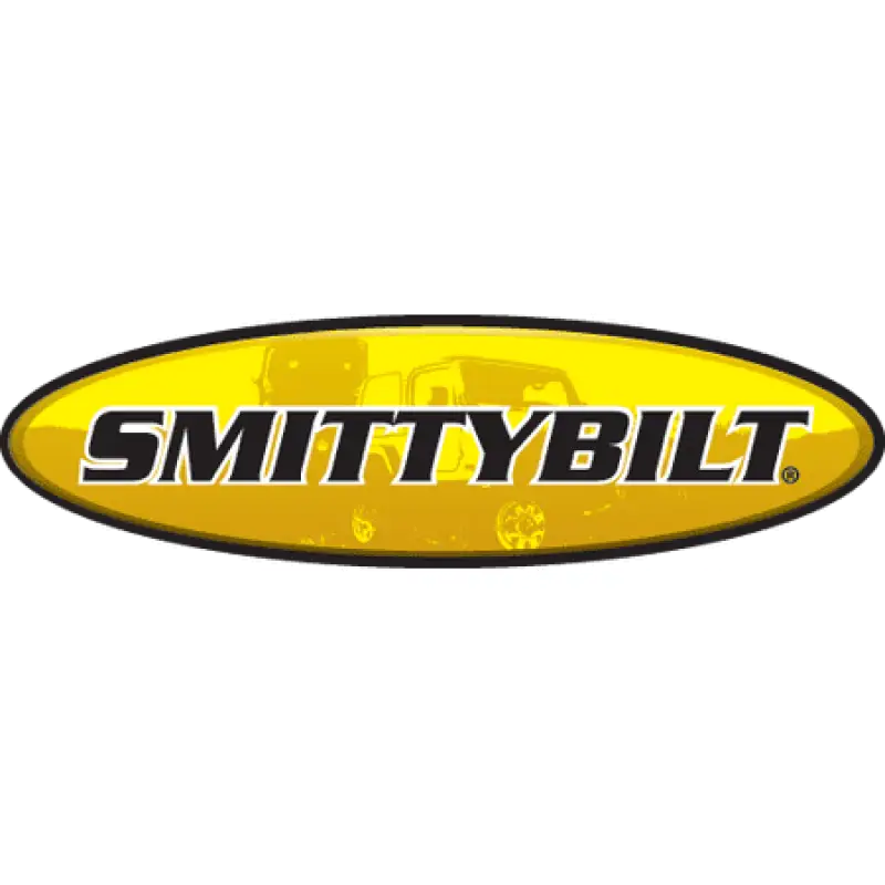 Smittybilt logo on Smitty Bilt 519701-07 upper door passenger side for off-road Jeep