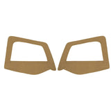 Tan Jeep Wrangler soft upper doors with weather-resistant wrgl door skin for off-road fun