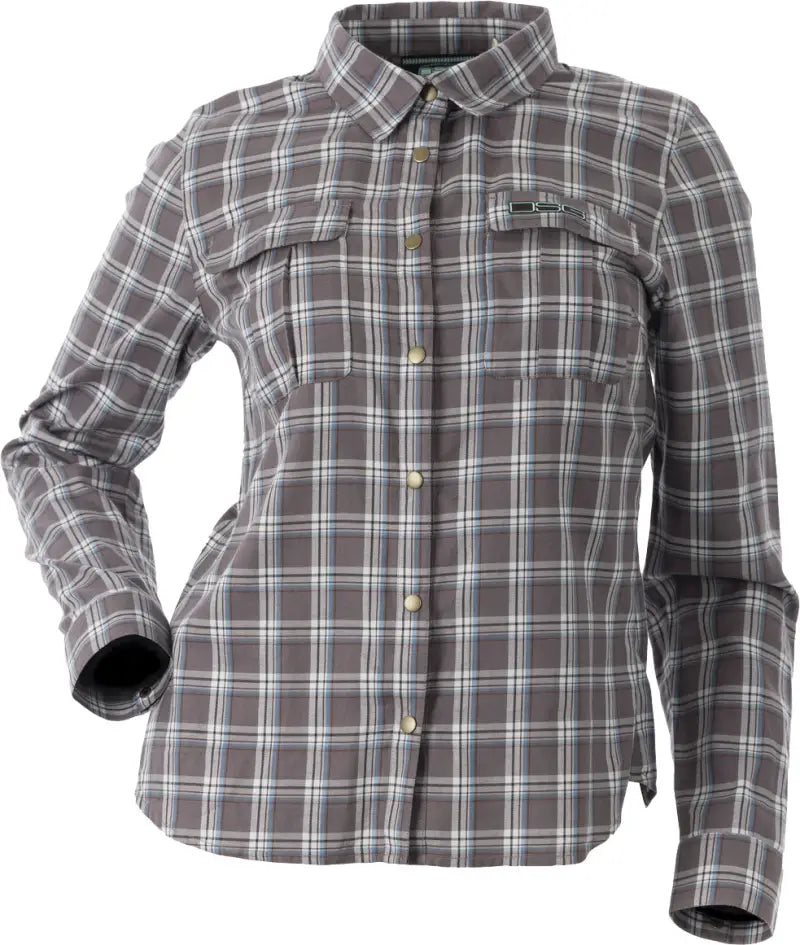 Plaid Button Down Smoky Mauve Plaid 2xs - DSG