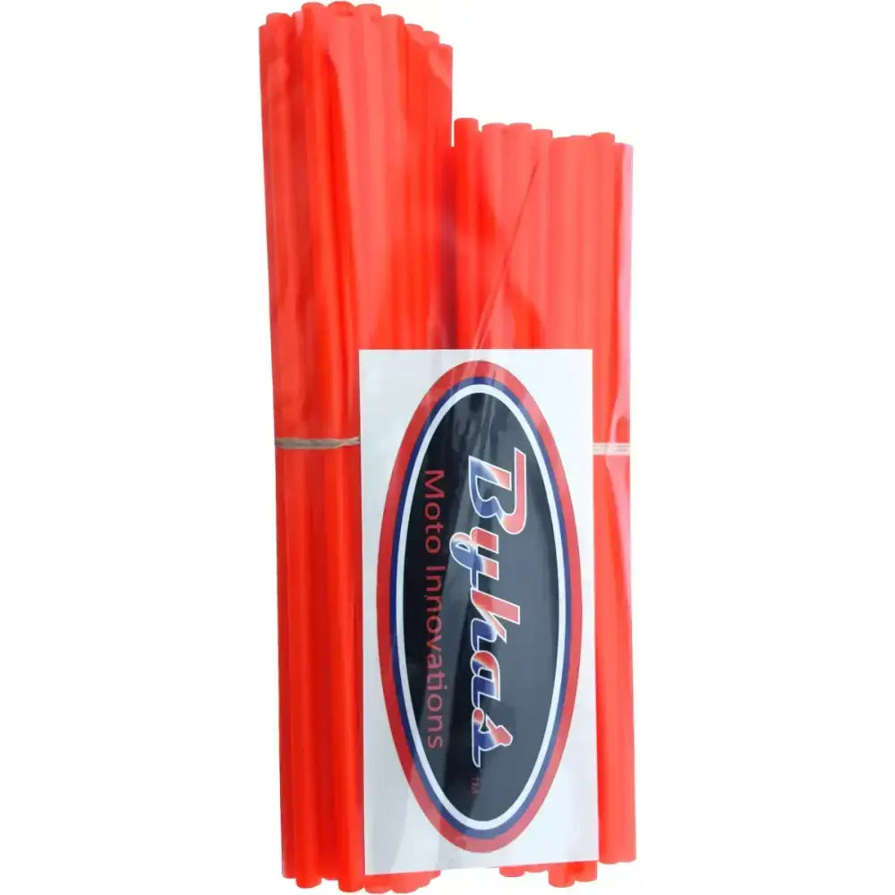 BYKAS Spoke Wraps Neon Orange 72/Pk 21"/19" for Powersports