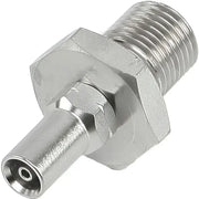 SN440-02-04BDC Sniper 2 Straight Male Adapter Stainless 7/16 24