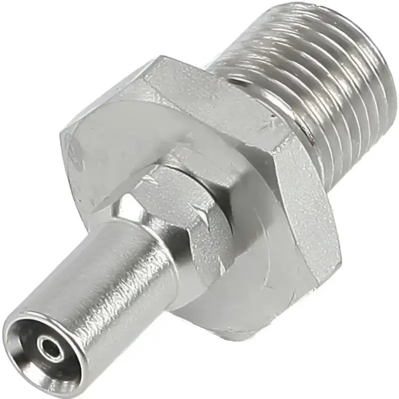 SN440-02-04BDC Sniper 2 Straight Male Adapter Stainless 7/16 24