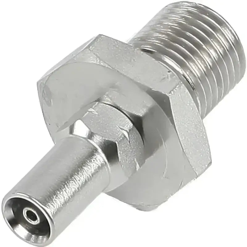 SN440-02-04BDC Sniper 2 Straight Male Adapter Stainless 7/16 24