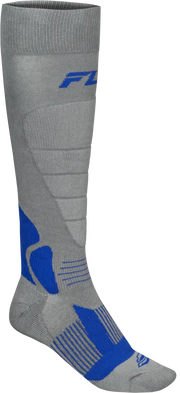 Snow Heavyweight Wool Sock Grey/Blue Sm/Md - FLY RACING