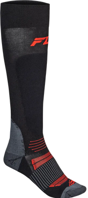 Snow Midweight Wool Sock Black Sm/Md - FLY RACING