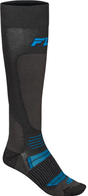 Snow Midweight Wool Sock Grey/Blue Sm/Md - FLY RACING