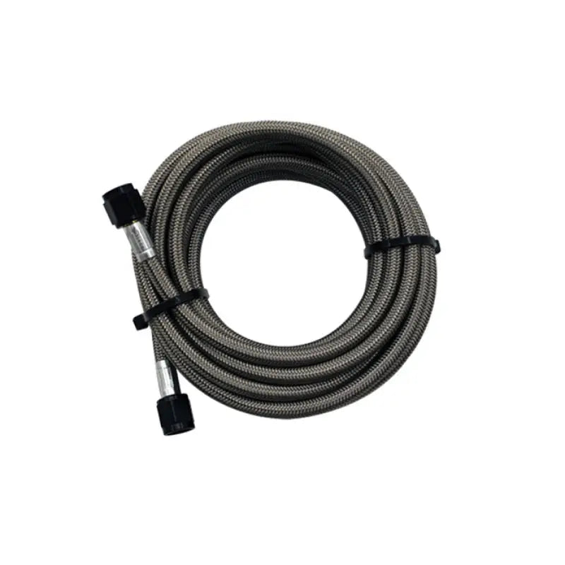 Snow Performance Snow Performance 15ft Braided Stainless Line (Black) w/ -4AN Fittings (15ft Only)